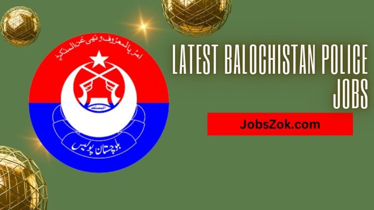 Latest Balochistan Police Jobs 2024 Online Apply